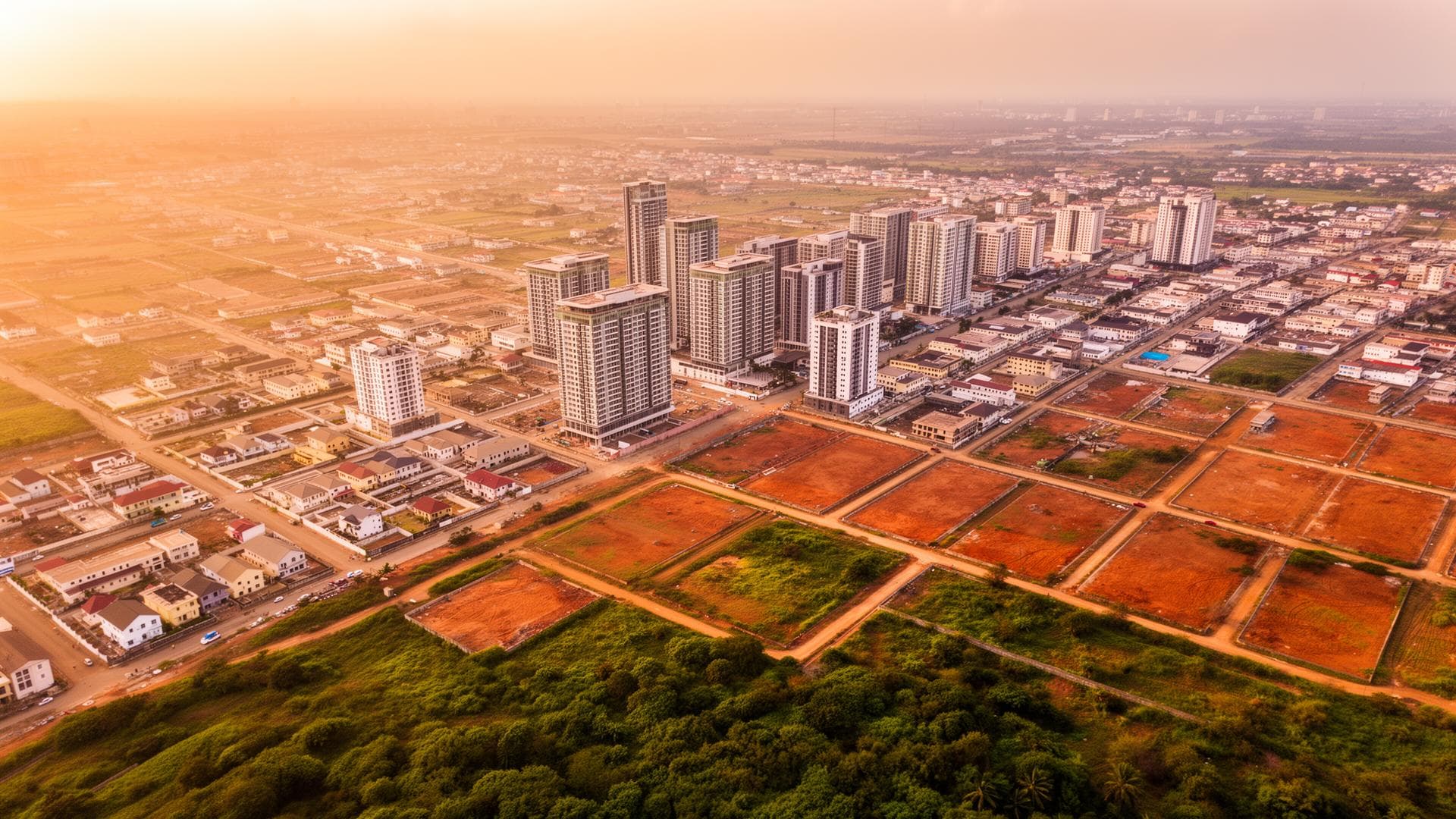Lagos aerial landscape